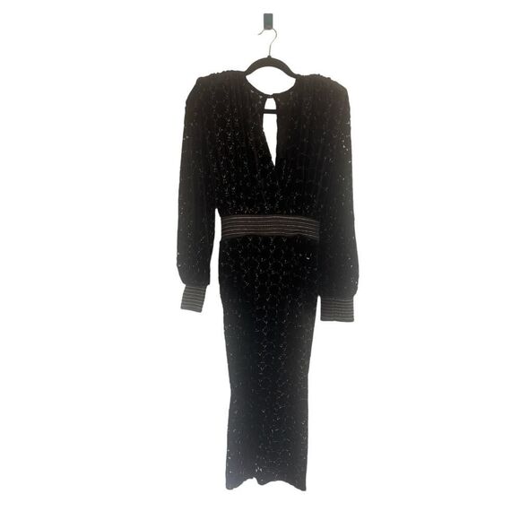 Zhivago Level Midi Dress in Black US2 - Picture 9 of 10